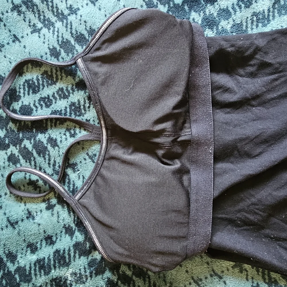 Lululemon black bra protection tank top‎ size XS-S